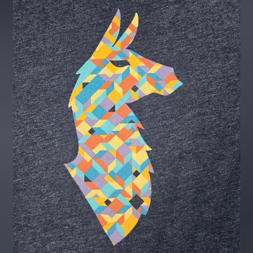 Cotopaxi Men's Llama Lover Graphic T-Shirt - Blue Heather - Size Small - EUC - Picture 2 of 7